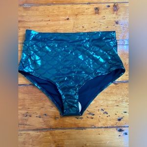 Metallic green mermaid swim shorts. New! Never worn! S